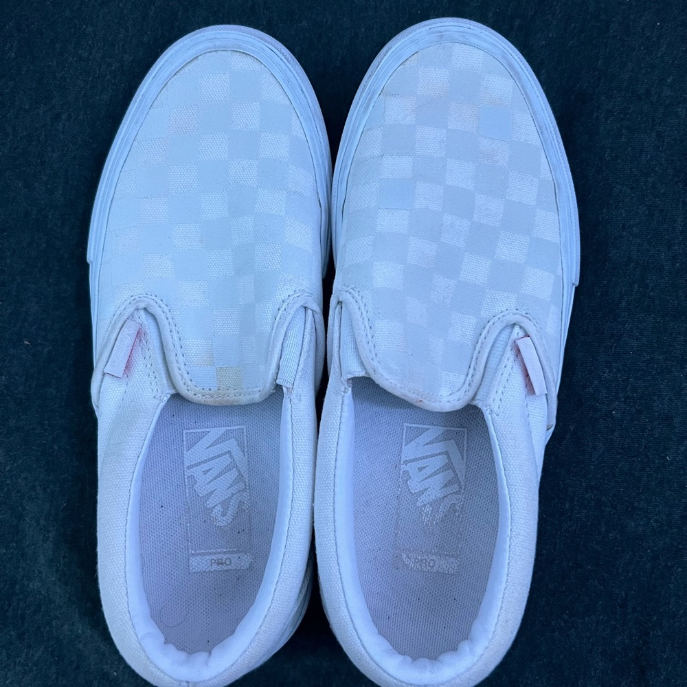 White Checked Vans - image 1